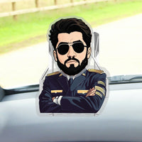 Thumbnail for Pilot Confidence Custom Automatic Shaking Head Decorations Personalized Acrylic