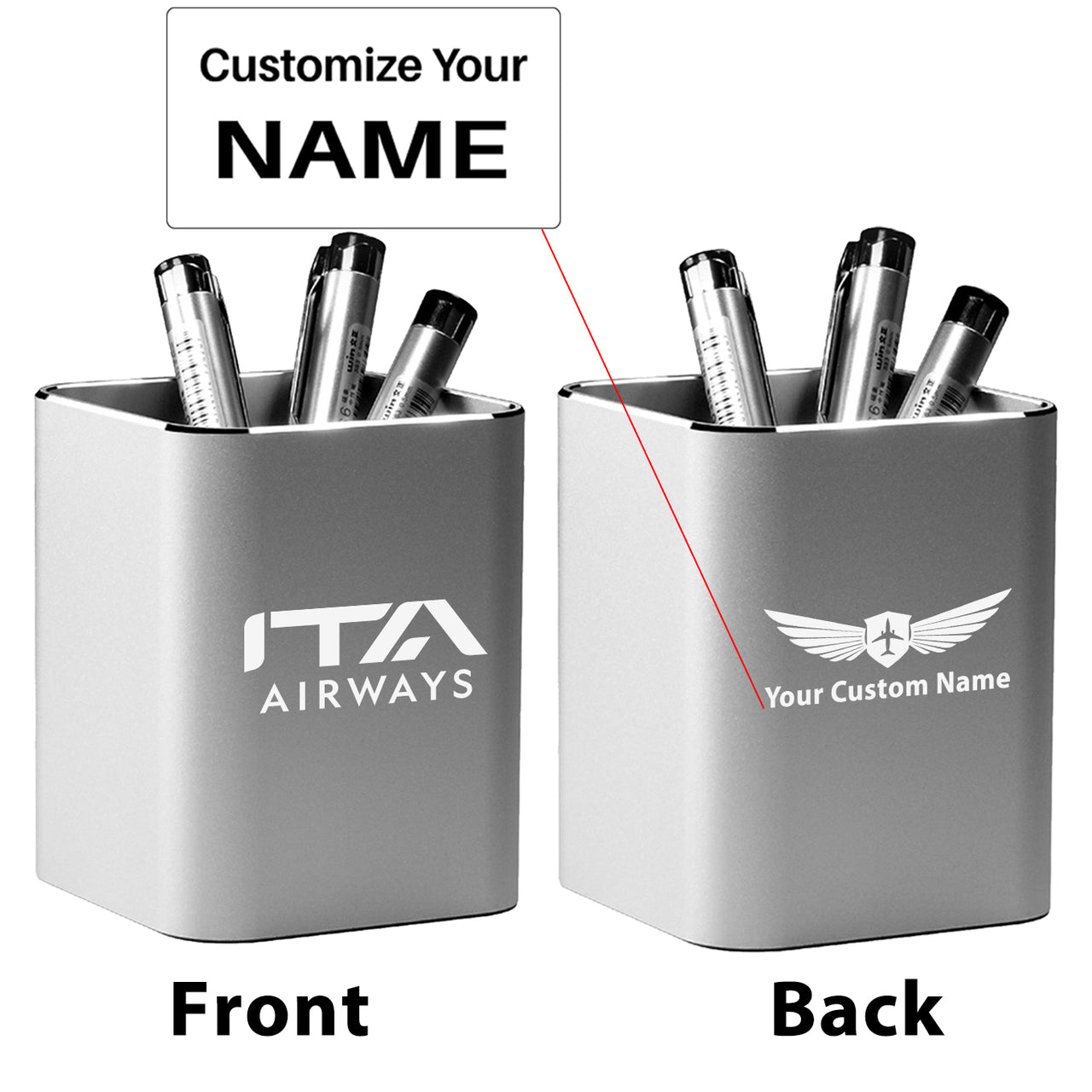 ITA Airways Designed Aluminium Alloy Pen Holders