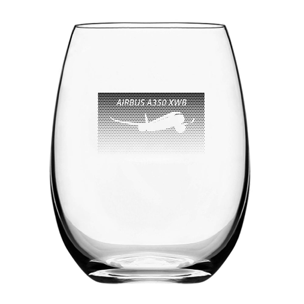 Airbus A350XWB & Dots Designed Water & Drink Glasses