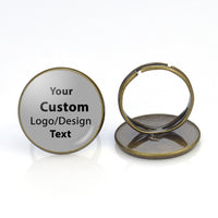 Thumbnail for Your Custom Design & Image & Logo & Text Design Designed Rings