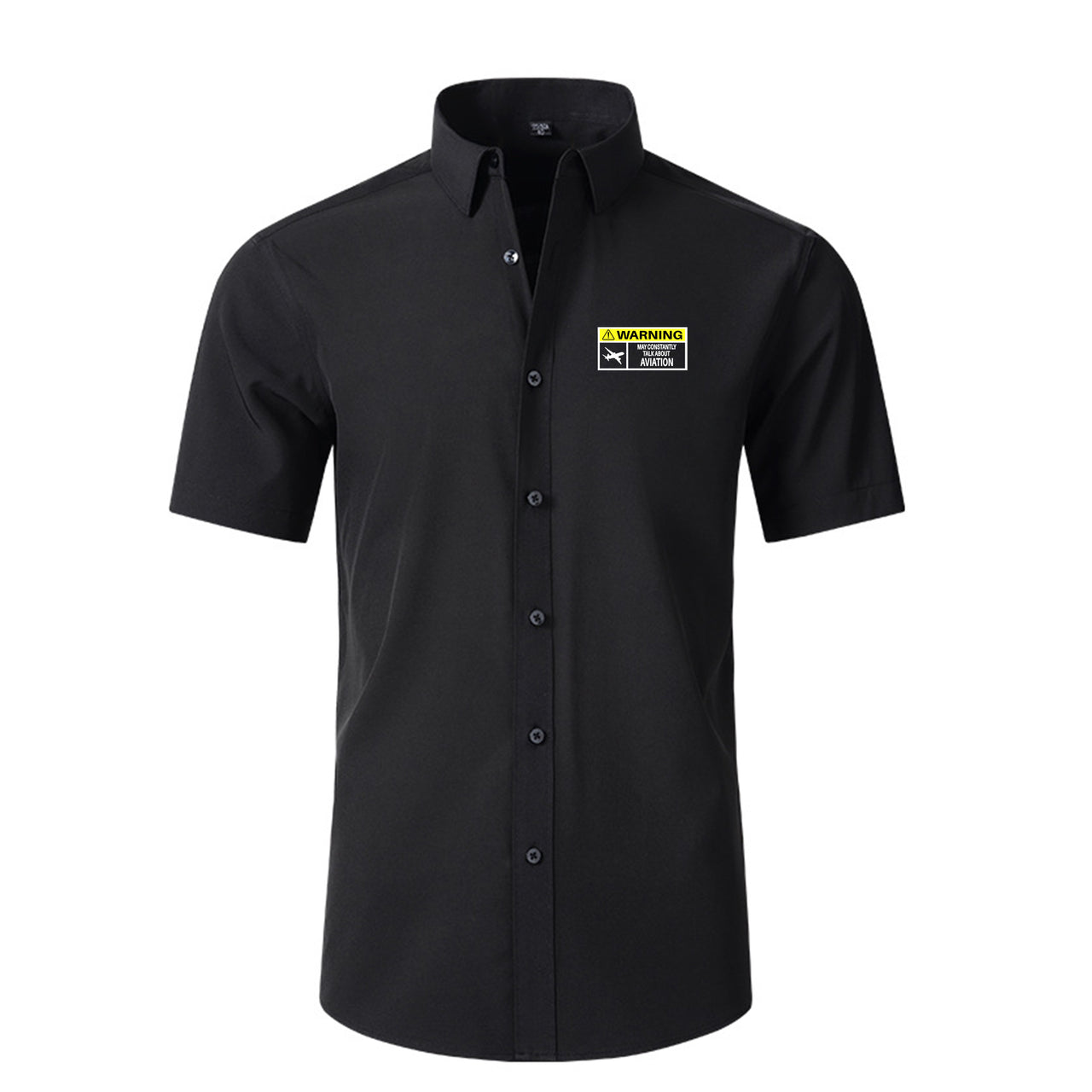 Warning May Constantly Talk About Aviation Designed Short Sleeve Shirts