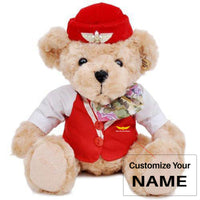 Thumbnail for Custom Name (Badge 2) Cabin Crew & Captain Pilot& Teddy Bear & Dolls