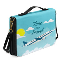 Thumbnail for Time to Travel Designed PU Accessories Bags Strap Style