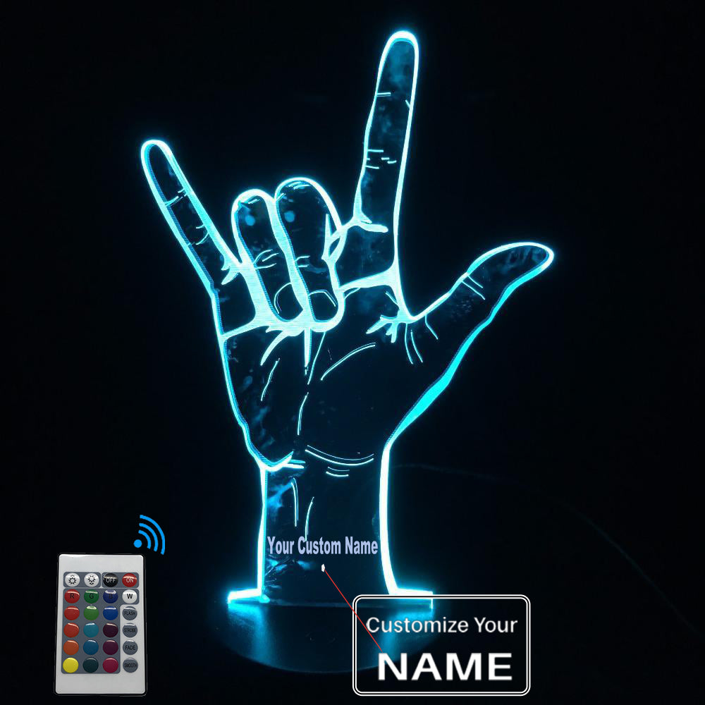 Rock'n Roll Designed 3D Night Lamps