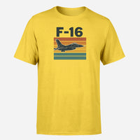Thumbnail for Retro Fighter Jet F16 Design Super Quality T-Shirts