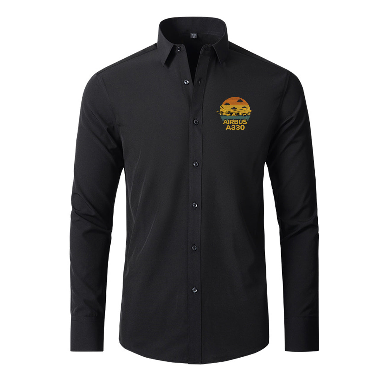 Retro Airbus A330 Designed Long Sleeve Shirts