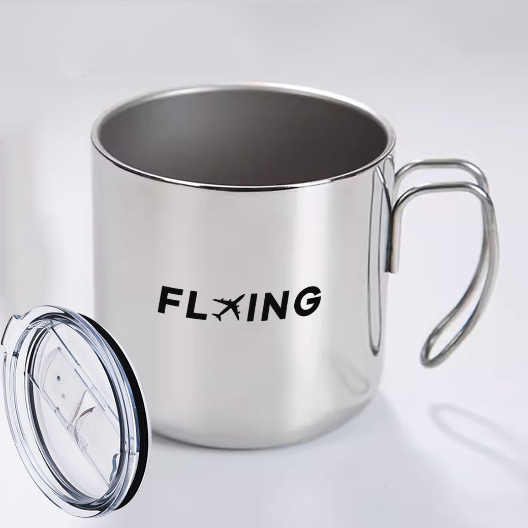 Flying Designed Stainless Steel Portable Mugs