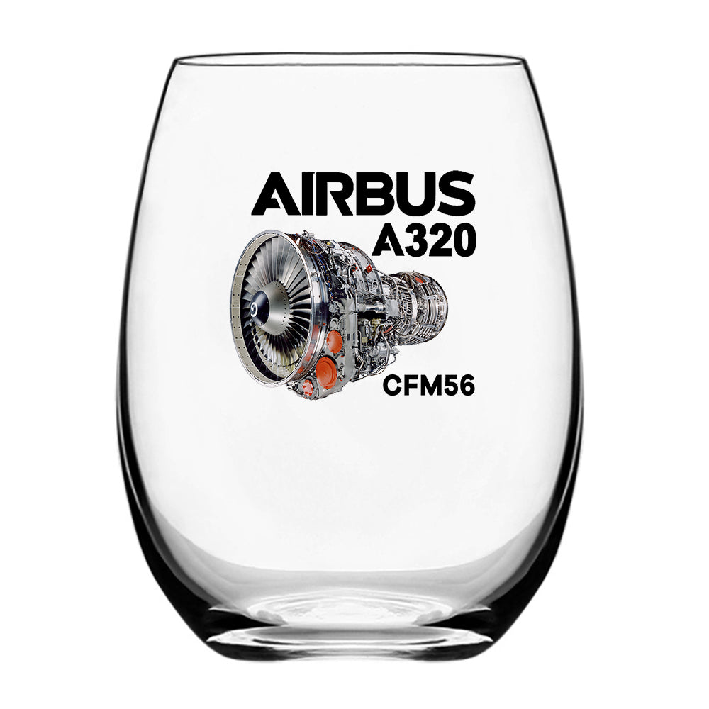 Airbus A320 & CFM56 Engine Designed Water & Drink Glasses