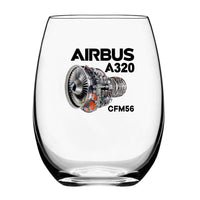Thumbnail for Airbus A320 & CFM56 Engine Designed Water & Drink Glasses