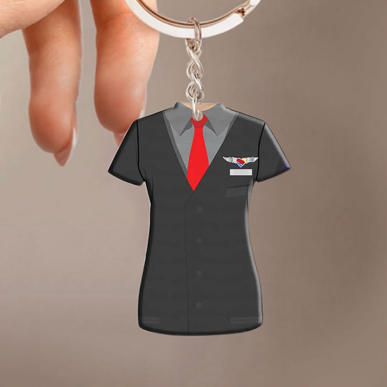 Southwest Airlines Uniform Acrylic Keychain