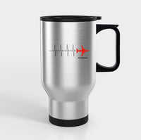 Thumbnail for Aviation Heartbeats Designed Travel Mugs (With Holder)