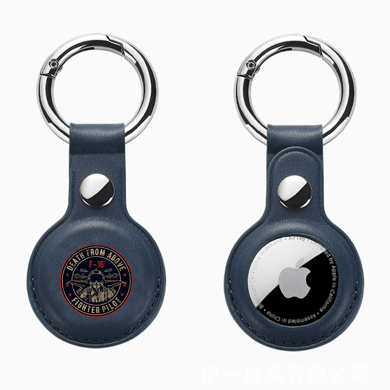 Fighter Jet 16 - Death From Above Design Airtags Leather Cases