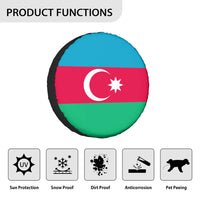 Thumbnail for Azerbaijan Flag Designed Tire Cover Cases