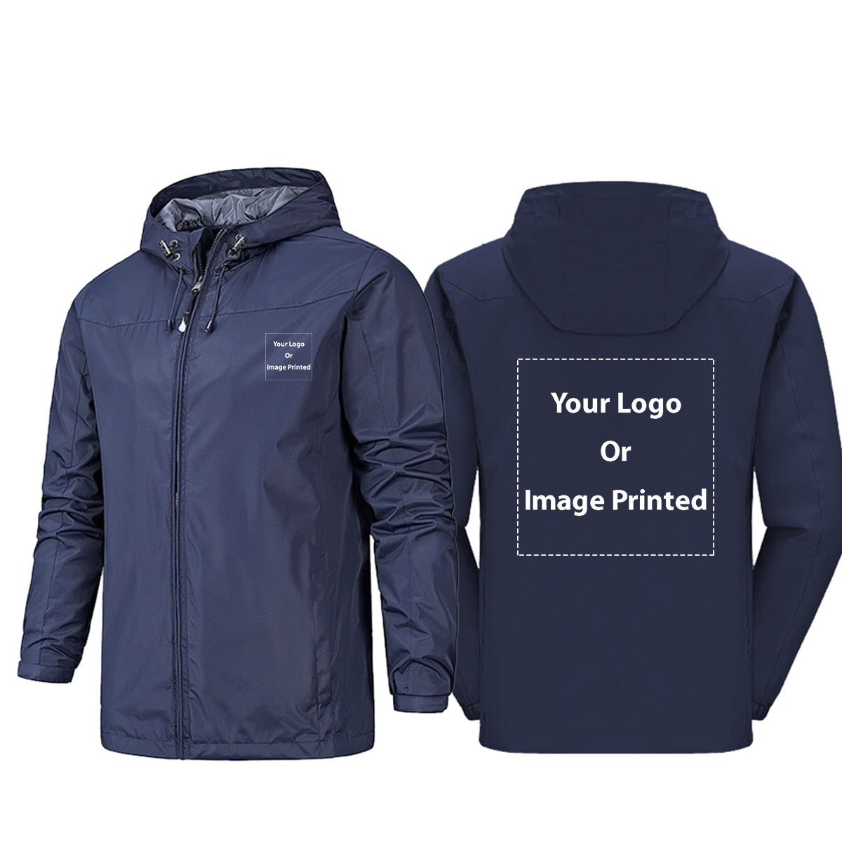 Custom 2 LOGOS Rain Jackets & Windbreakers