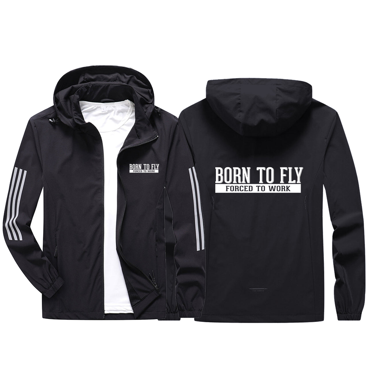 Born To Fly Forced To Work Sport & Running Jackets