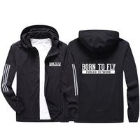 Thumbnail for Born To Fly Forced To Work Sport & Running Jackets
