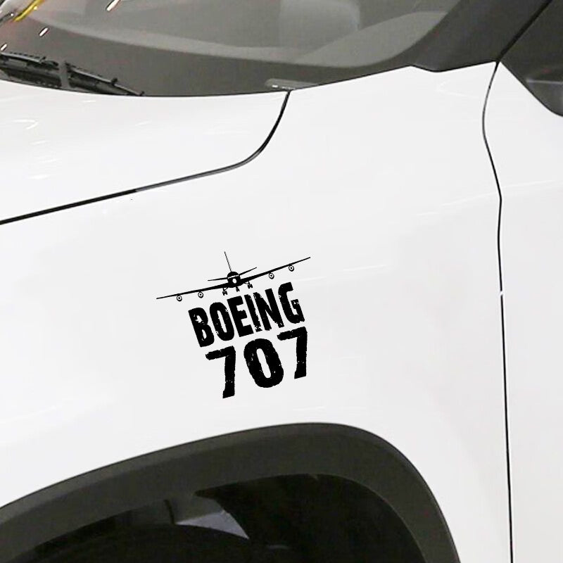 Boeing 707 & Plane Designed Car Sticker
