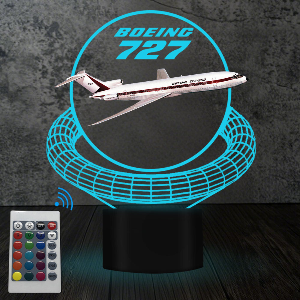 Boeing 727 Designed 3D Lamp