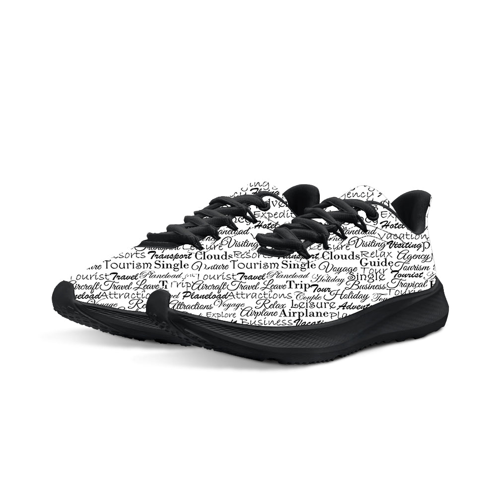 Aviation Lovers Texts Designed Breathable Sport Shoes
