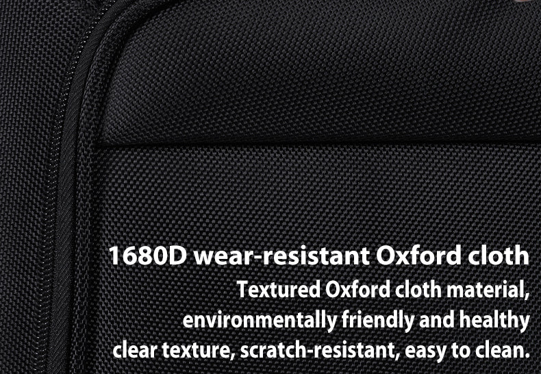 Oxford Cloth Waterproof and Wear-resistant Carry-on Suitcase Business Spinner Wheel