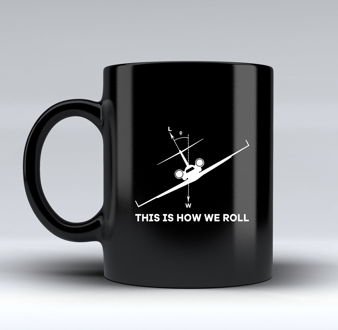 This is How We Roll Designed Black Mugs