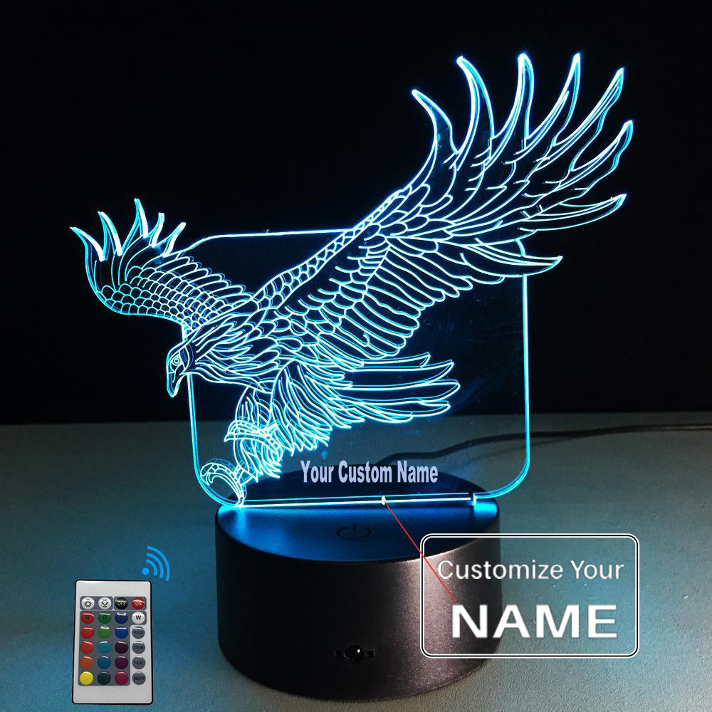 3D Mighty Eagle Designed Night Lamp
