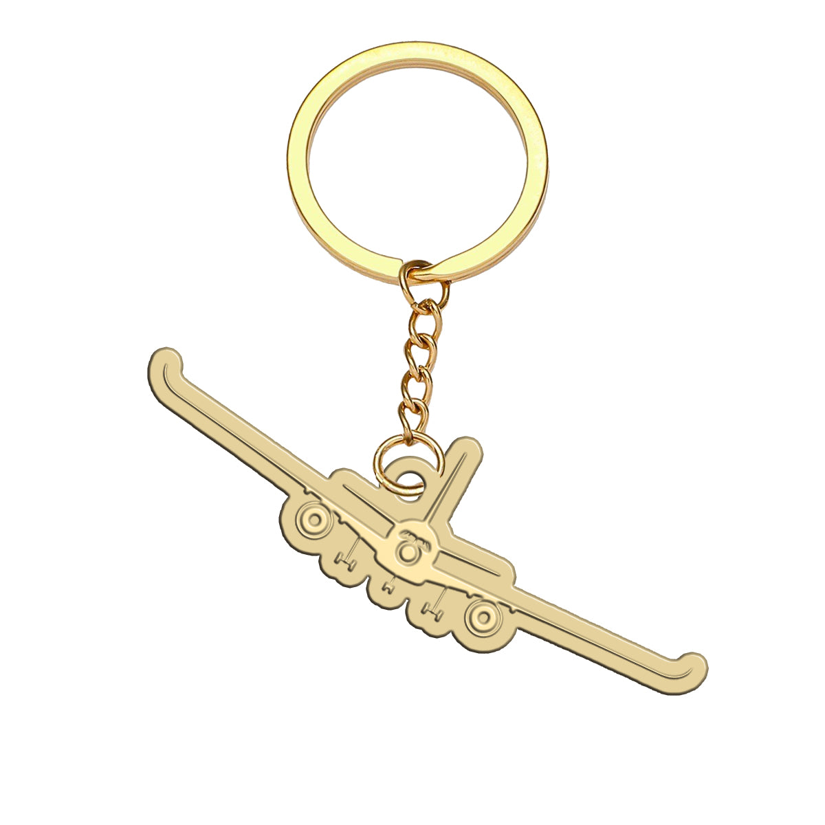 Airbus A350 Silhouette Designed Hollow Key Chains