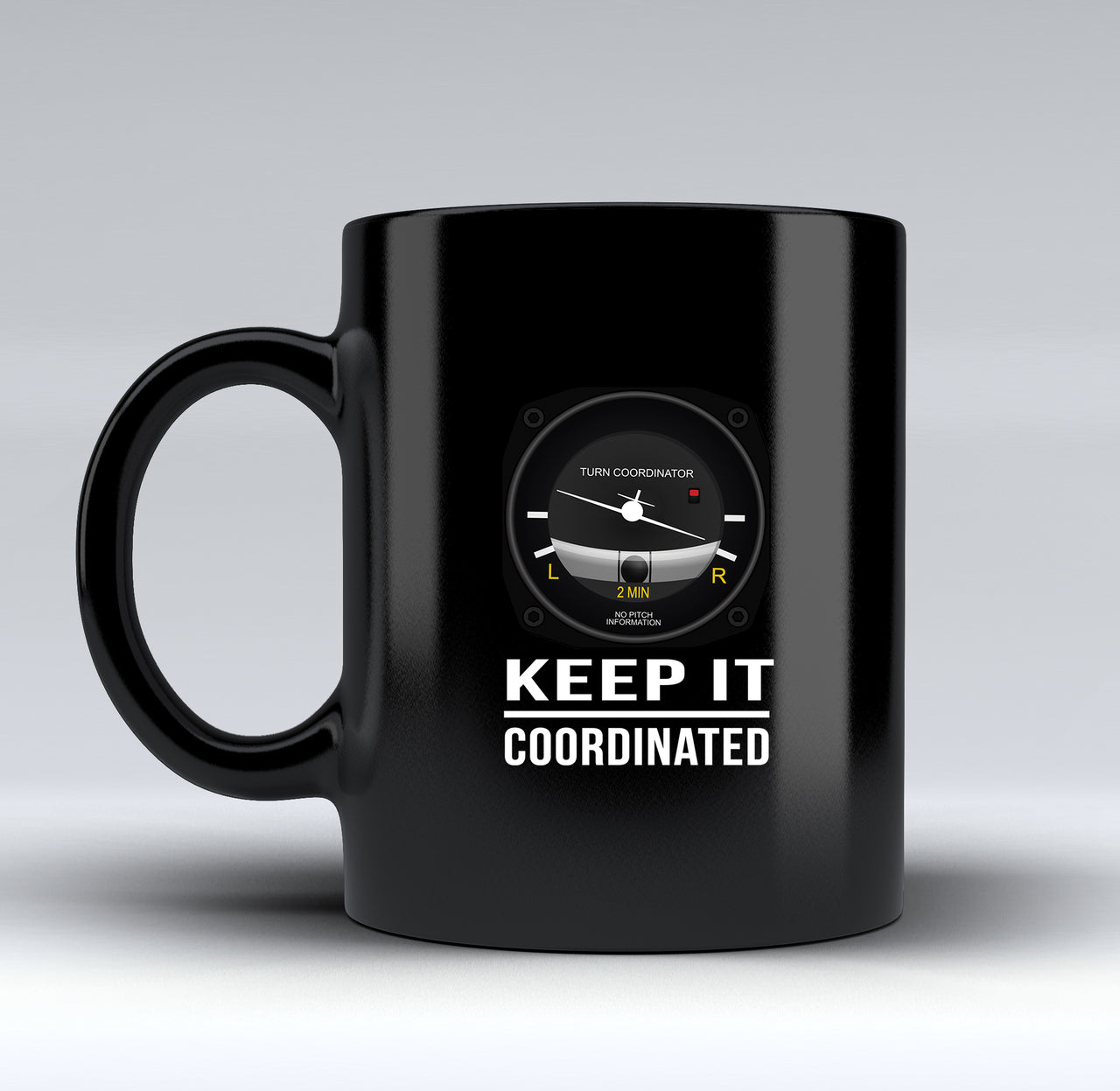 Keep It Coordinated Designed Black Mugs