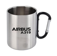 Thumbnail for Airbus A319 & Text Designed Stainless Steel Outdoors Mugs