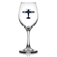 Thumbnail for Eat Sleep Fly & Propeller Designed Wine Glasses