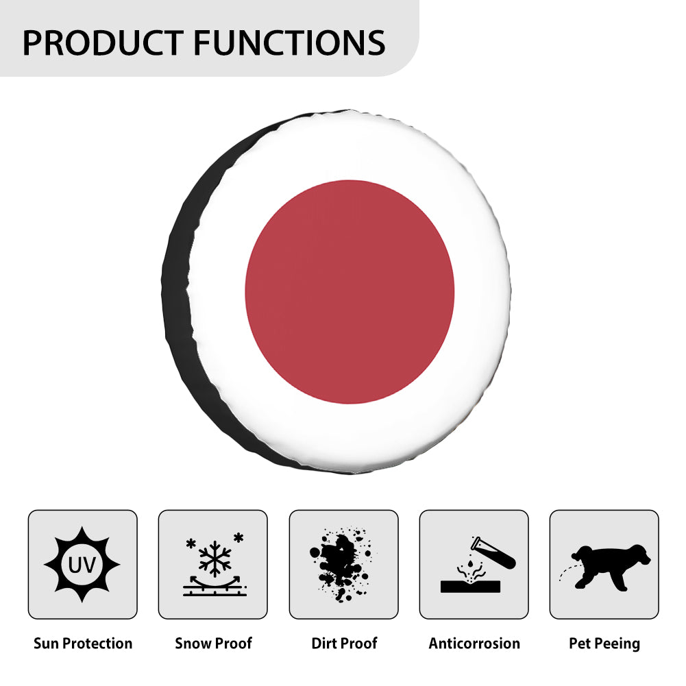 Japan Flag Designed Tire Cover Cases