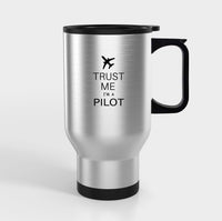 Thumbnail for Trust Me I'm a Pilot 2 Designed Travel Mugs (With Holder)