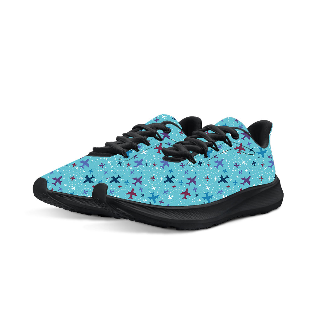 Love of Travel with Aircraft Designed Breathable Sport Shoes