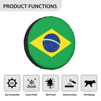 Thumbnail for Brazil Flag Designed Tire Cover Cases