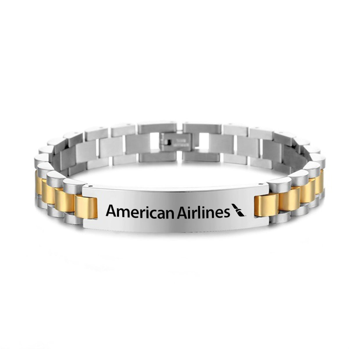 American Airlines Designed Stainless Steel Chain Bracelets