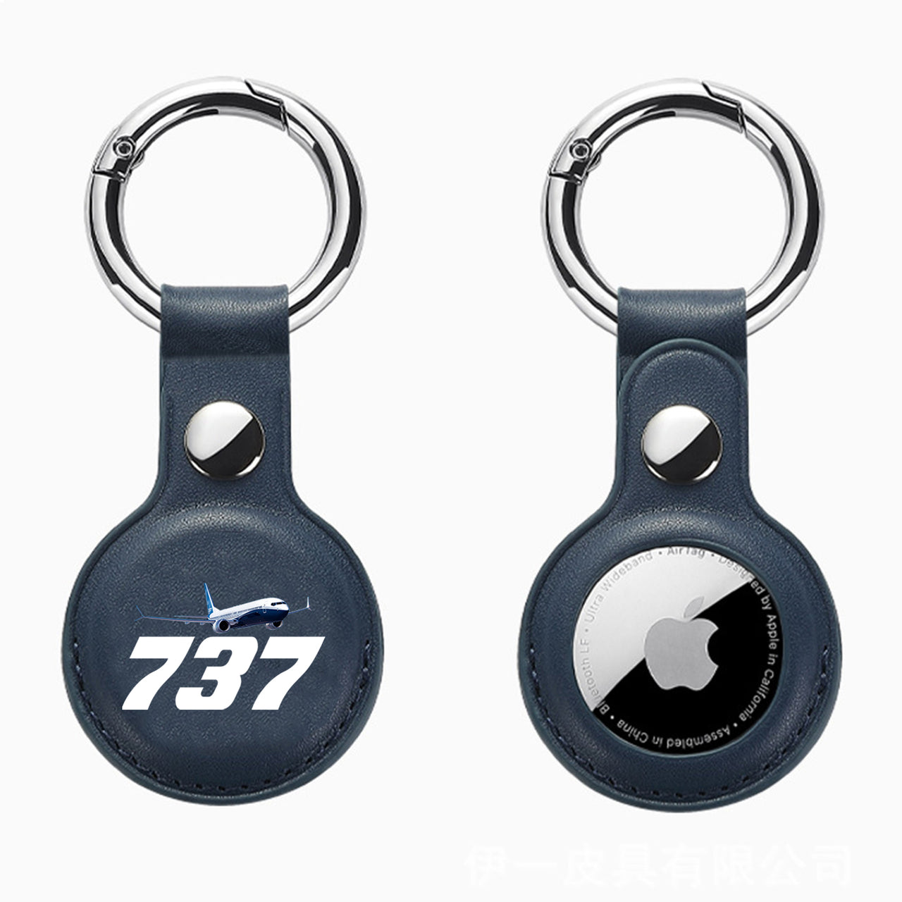 Super Boeing 737-800 Design Airtags Leather Cases