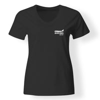 Thumbnail for Boeing 737 Printed Designed V-Neck T-Shirts - view 3