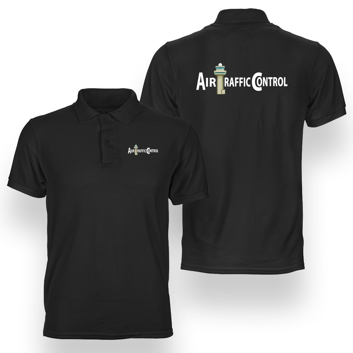 Air Traffic Control Designed Double Side Polo T-Shirts