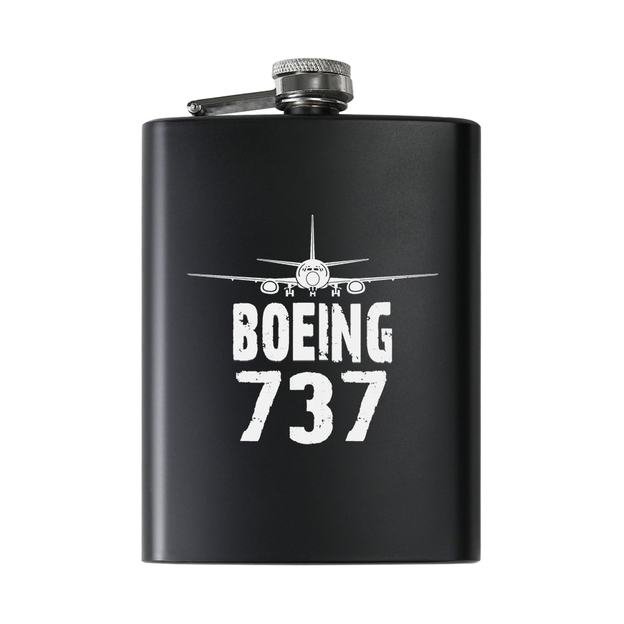 Boeing 737 & Plane Designed Stainless Steel Hip Flasks