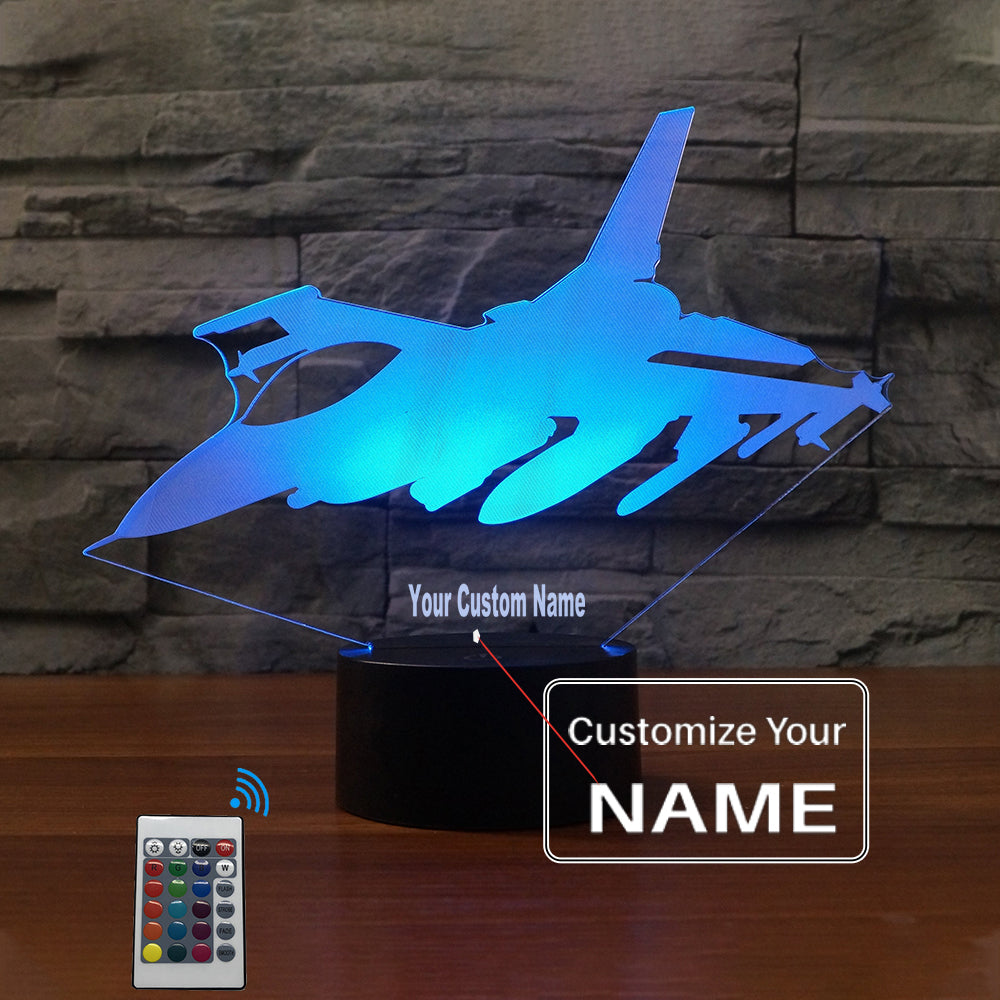 Amazing Fighter Jet Designed 3D Lamps