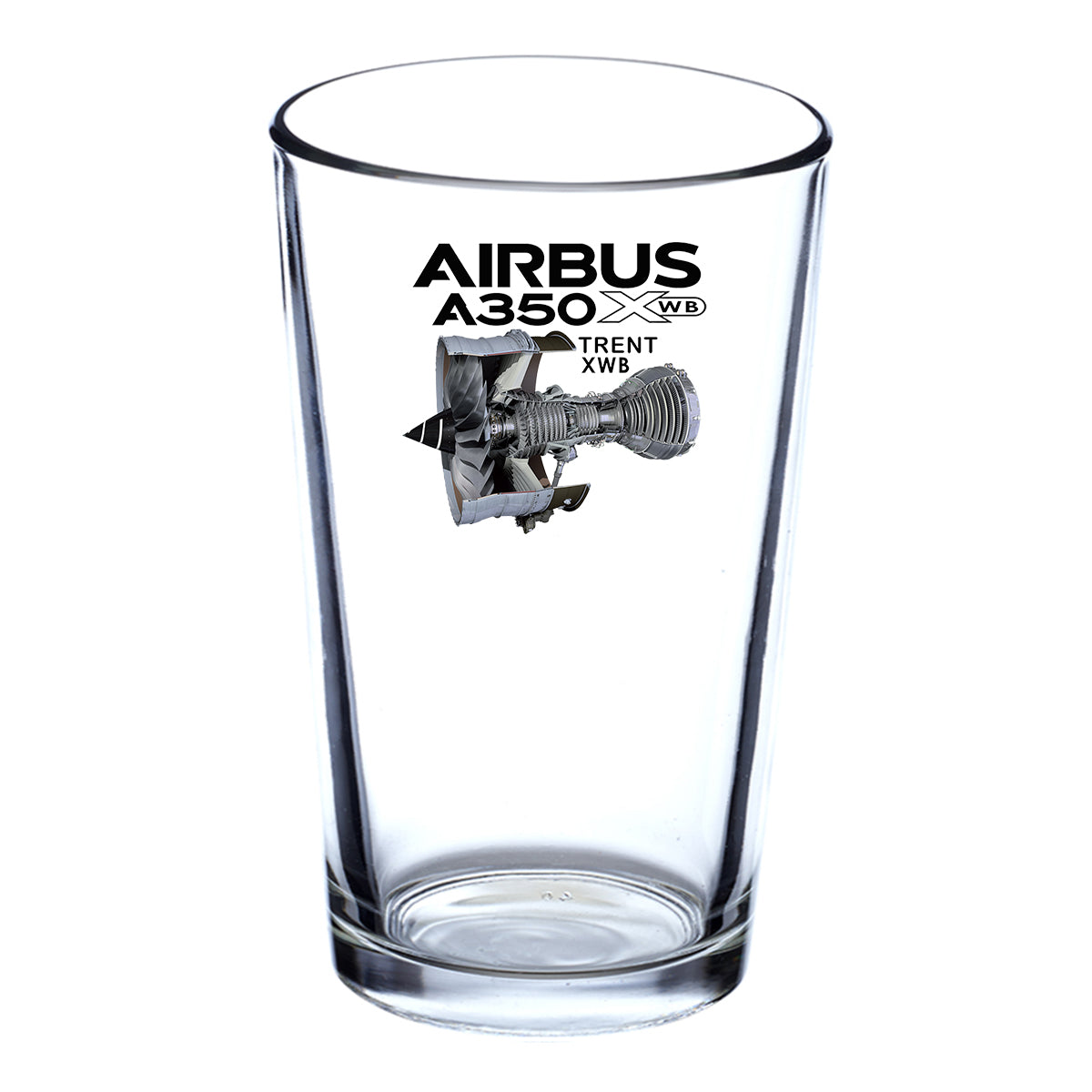 Airbus A350 & Trent Wxb Engine Designed Beer & Water Glasses