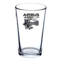 Thumbnail for Airbus A350 & Trent Wxb Engine Designed Beer & Water Glasses