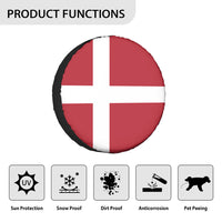 Thumbnail for Denmark Flag Designed Tire Cover Cases