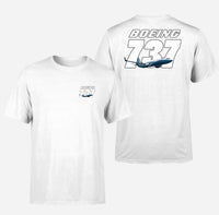 Thumbnail for Super Boeing 737+Text Designed Double-Side T-Shirts