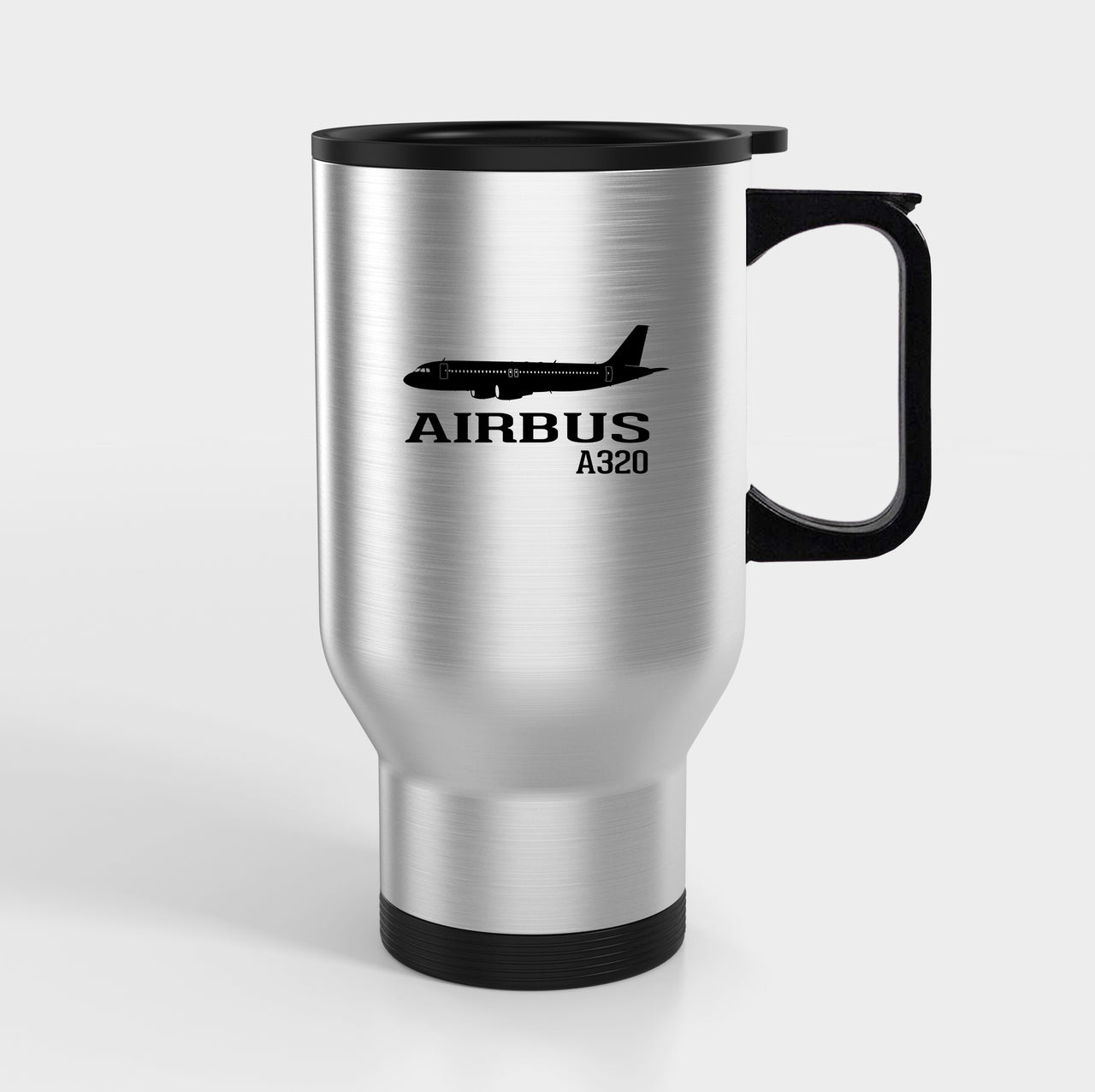 Airbus A320 Printed Designed Travel Mugs (With Holder)