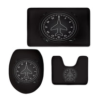 Thumbnail for Airplane Instruments-Heading Designed Toilet Seat Cover Three-piece Set