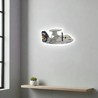 Thumbnail for US Navy E-2 Hawkeye Airborne Early Warning Aircraft NK4487 Inductive Wall Led Aircraft & 3D Lamp