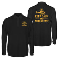 Thumbnail for Keep Calm and Autorotate Designed Long Sleeve Polo T-Shirts (Double-Side)