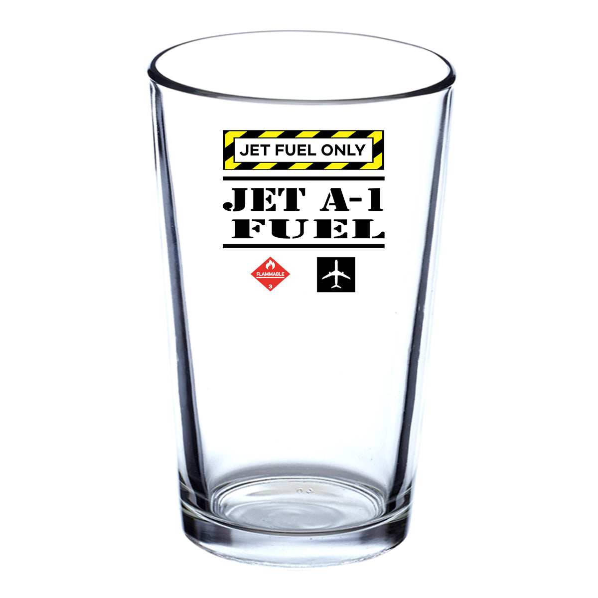 Jet Fuel Only Designed Beer & Water Glasses