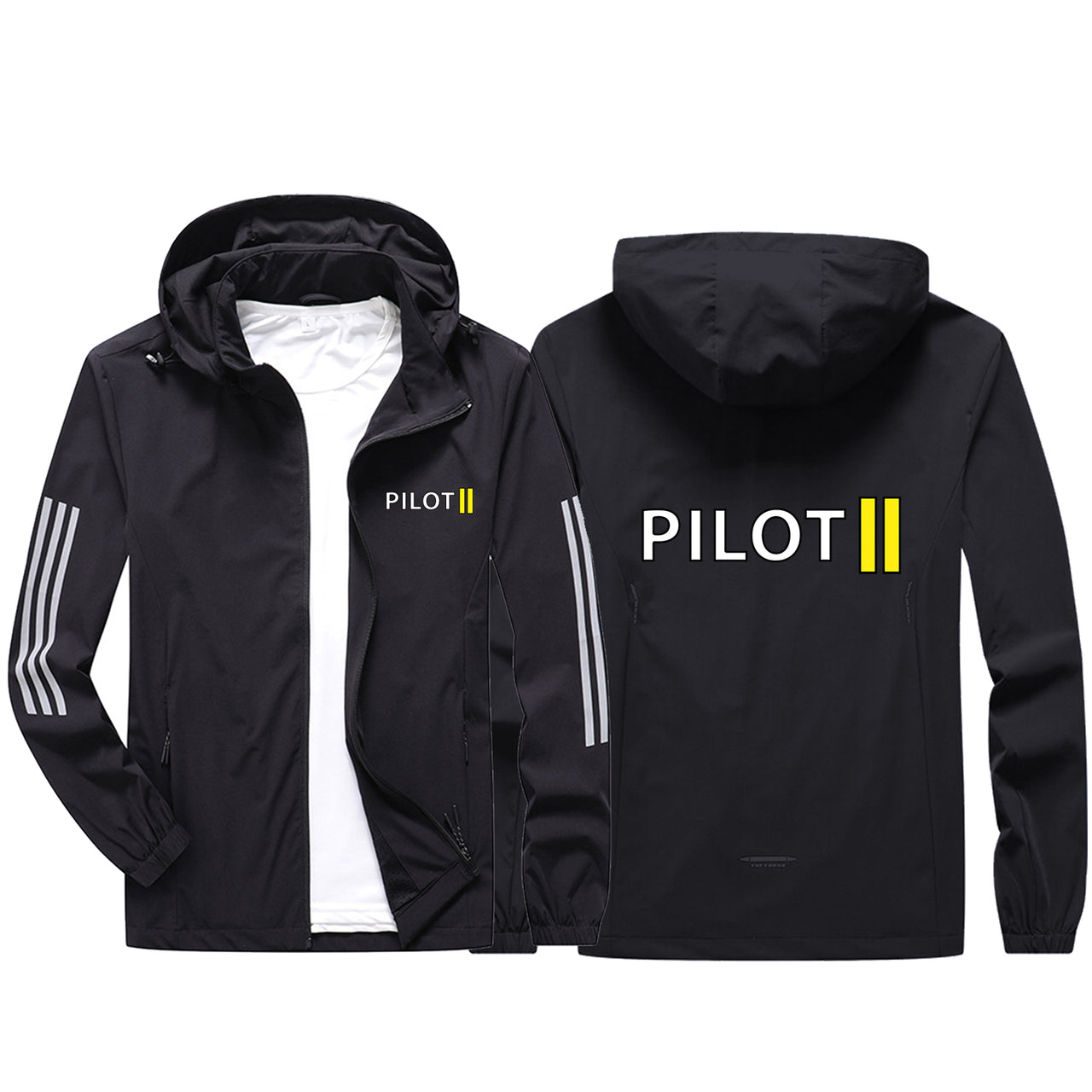 Pilot & Stripes (2 Lines) Sport & Running Jackets